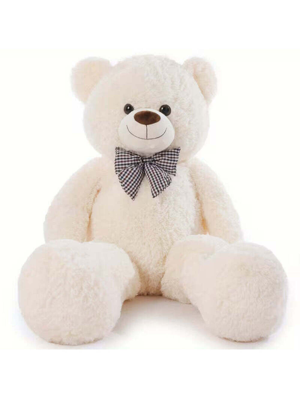 Big Teddy Bear 4Ft Enormous White Soft Stuffed Animals Cute, White